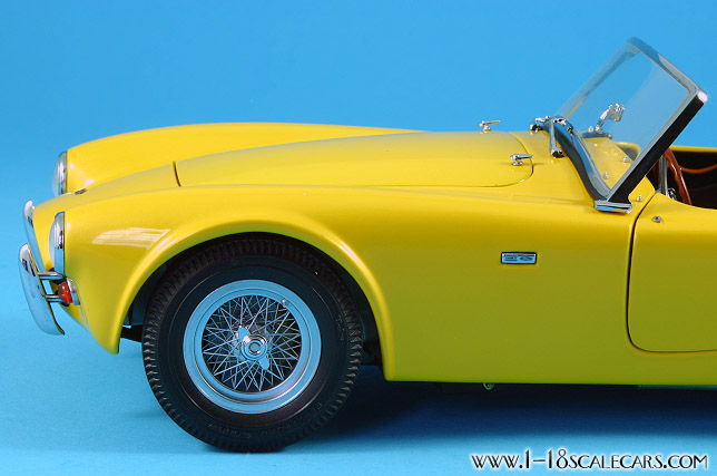 Close up of front wire wheel
