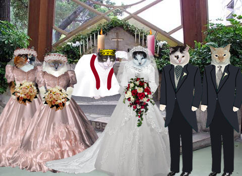 Mewsette and E.T. Join at the Altar