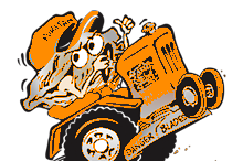 Photo of Orange Crazy Garden Tractor Puller