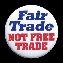 Photo of Fair Trade Not Free Trade Banner