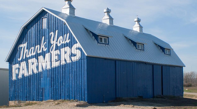 Photo of Thank You Farmers Banner